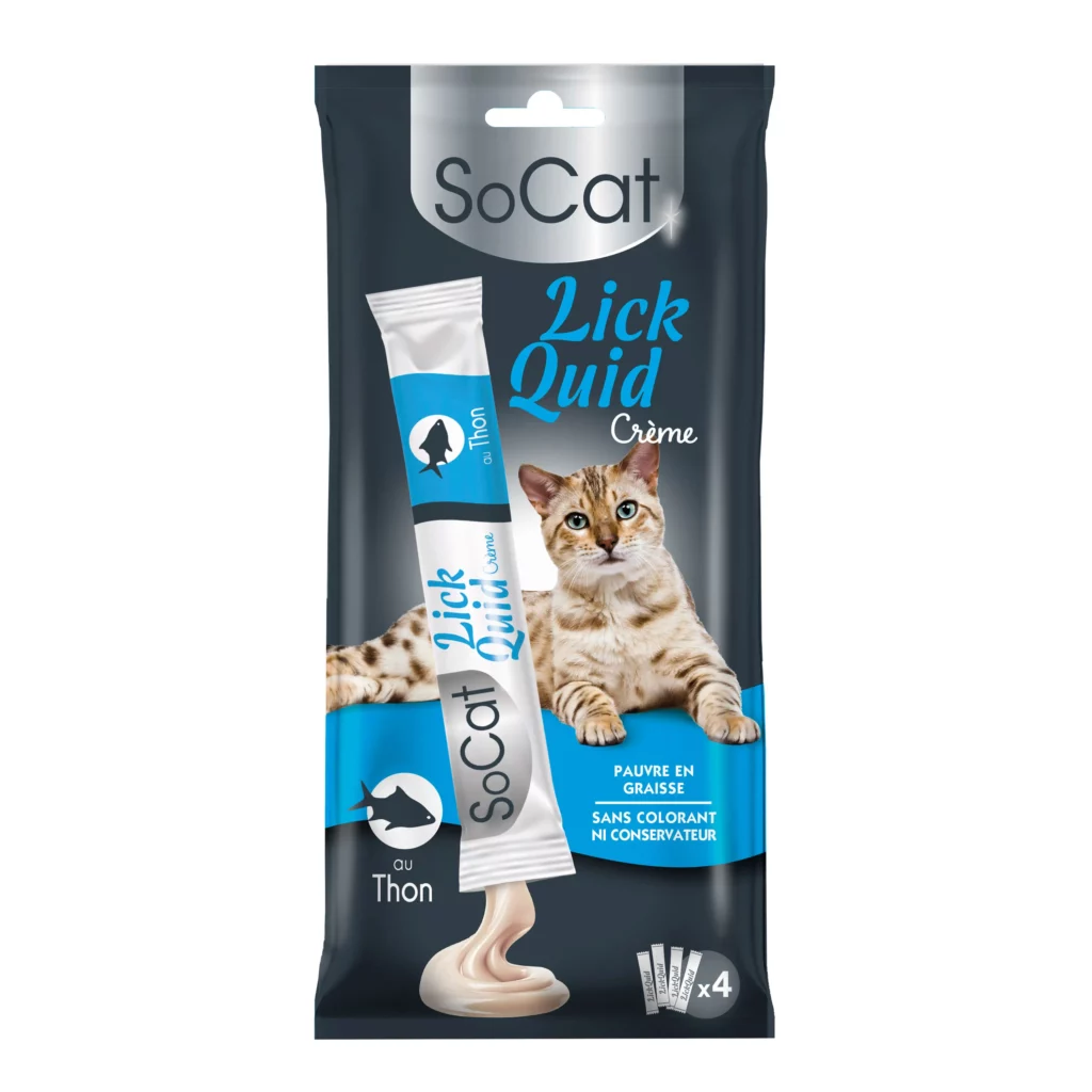 friandise liquide au thon SoCat Lick Quid pour chat