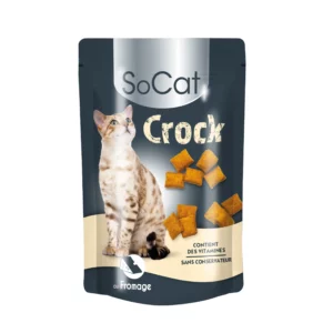 Friandises fourrées au fromage pour chat SoCat Crock