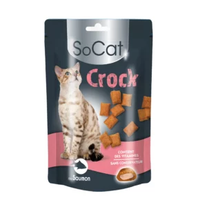 Friandises fourrées au saumon pour chat SoCat Crock
