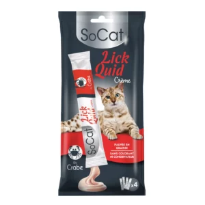 friandise liquide au crabe SoCat Lick Quid pour chat