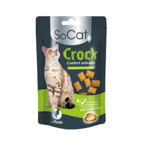 Friandises confort urinaire SoCat Crock pour chat stérilisé au poulet et canneberge