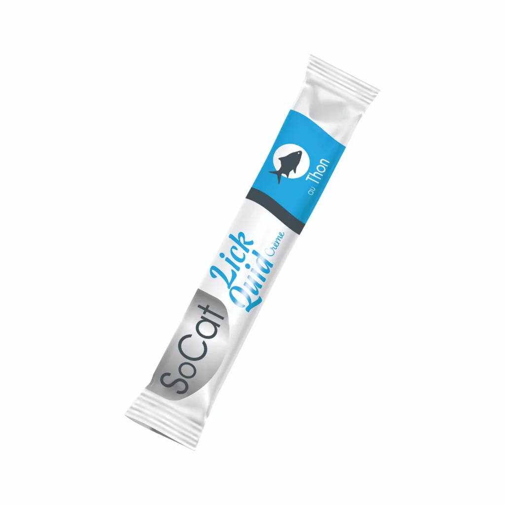 Dosette unitaire friandise liquide au thon pour chat SoCat Lick Quid